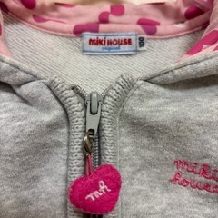 【お取引様決まりました】ミキハウス　パーカー　100cmの画像