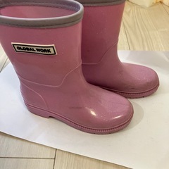 長ぐつ 18センチ 子ども 女の子 ピンク の画像