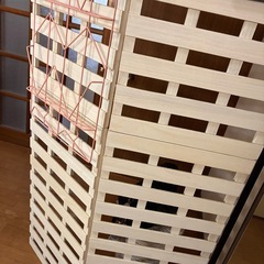 DIYしたスノコパーテーション　ガーデニングにもの画像