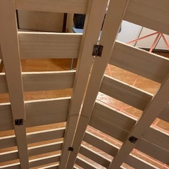 DIYしたスノコパーテーション　ガーデニングにもの画像