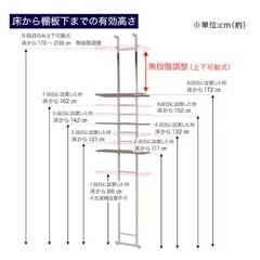 ニトリ　突っ張り洗濯機ラック(ブラックの画像