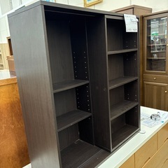 リユースのサカイ東金店　スライド式本棚　ブラウン　TJ16922の画像