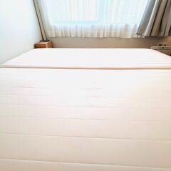 ポケットコイル日本製足つきマットレス　セミシングル×2　クイーンサイズの画像