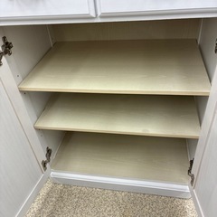 リユースのサカイ東金店　扉付き収納棚　白　※難あり　TJ16923の画像