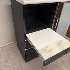 ニトリ キッチンボード ポスティア90 ブラック系 ロータイプ の画像