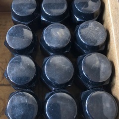 中古　ホイールナット　シルバー&ブラック　M12xP1.5の画像