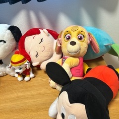 ぬいぐるみ　ディズニー　アンパンマン パウパトなど の画像