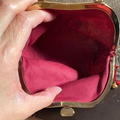 未使用♡和柄がま口ポーチの画像