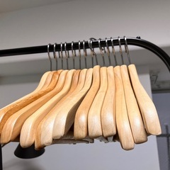 木製ハンガー　14本の画像