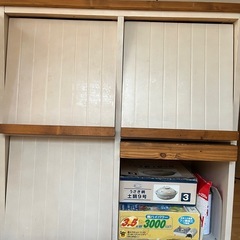 マガジンラック付き収納棚【ナチュラルホワイト】の画像