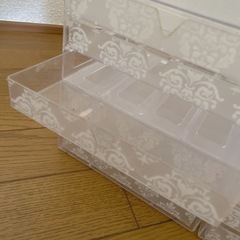 3段クリアケース 3つの画像