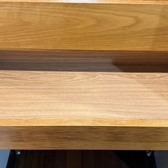 無印良品　ステンレスユニットシェルフ　オーク材の画像
