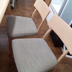 ★リユースのサカイ水戸店★ NITORI ダイニングセット4人用 ナチュラル H69.5×D80×W133.5 クリーニング済み MT6925の画像