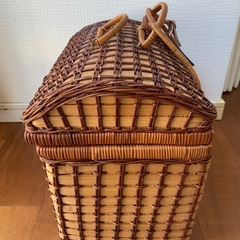 キャンプ、ピクニック　カゴバッグの画像