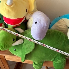 恐竜大きいぬいぐるみ 恐竜時代 クレーンゲーム プライズ トリケラトプスステゴサウルスプラキオサウルス等7体セットの画像