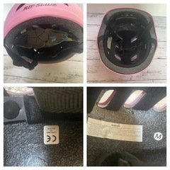 リップスライド　キッズヘルメット　スケートボード　女の子　ピンクの画像