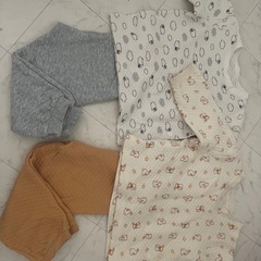 ユニクロ　キッズパジャマ　キルト　100 2セットの画像