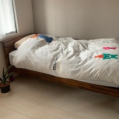 グランツ　シングルベッドフレーム　2021年購入※希望される方にはマットレスを無料でお渡しさせていただきますの画像
