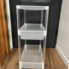 キャンスター付き収納　キッチン収納の画像