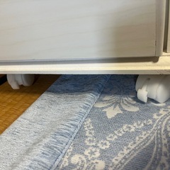 木製　4段チェスト（棚）キャスター付きの画像