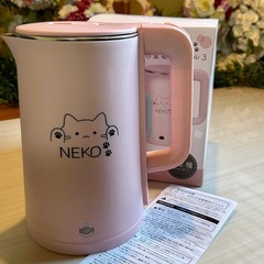ねこ大容量電気ケトル3 未使用品 プライズ品の画像