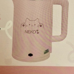 ねこ大容量電気ケトル3 未使用品 プライズ品の画像