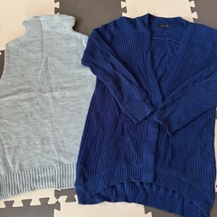 レディース　ニットベスト　カーディガン他4点セット
の画像