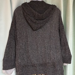 a.v.v standard フード付きカーディガン Mサイズ ダークグレー☆の画像