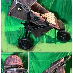 中古　2013年製?　Combi Air Buggy Coco  ハンドブレーキ　3輪 の画像