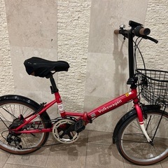 本日可能　ワーゲン　20インチ  大人用　 折りたたみ自転車　6段変速の画像