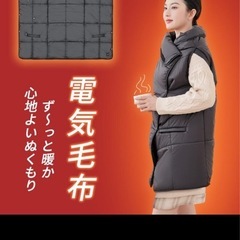 電気毛布　着るこたつ　キャンプ　災害対策　USBタイプ　バッテリー式の画像