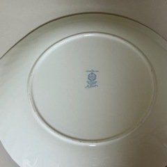 Minton製ハドンホールブルー　オーバルプレートの画像