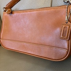 COACH コーチ アクセサリーポーチ ミニハンドバッグ ブラウン 7785の画像