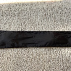 ブラック フリース スヌード　マフラー 横91、縦14センチの画像