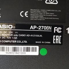 電子ピアノ CASIO カシオ CELVIANO セルヴィアーノ AP-270BN 2018製 動作品の画像