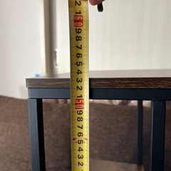 サイドテーブル 黒茶の画像