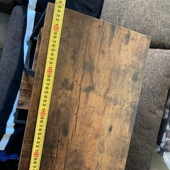 サイドテーブル 黒茶の画像