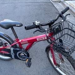 Jeep 16インチ子供用自転車 レッドの画像