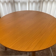 展示品使用のみ｜円形ダイニングテーブル 直径110cm｜超美品の画像