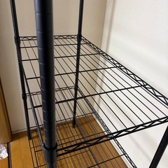 スチールラック　ブラックの画像