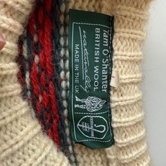 英国製ウールセーターの画像