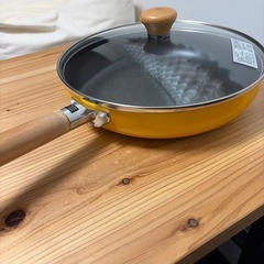 フライパン２つ、鍋１つのセットの画像