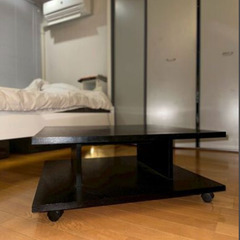 大掃除！キャスター付きスクエアローテーブルの画像