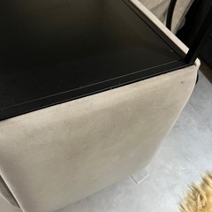 スタッキングチェア スツール 5in1 テーブル イス4脚セット キャスター付き スタッキング 収納 リビング 玄関 サイドテーブル ホワイトの画像