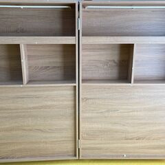 大人パソコン用収納机　折りたたみ半個室　3面収納デスク　小学生中学生勉強用収納机の画像