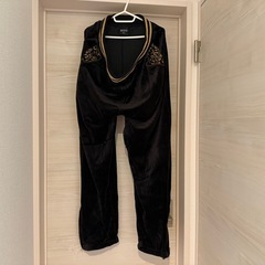 ベロア生地セットアップの画像