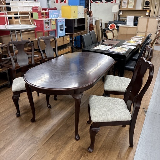 ジモティー限定価格！S251 ⭐ IDC大塚家具購入品 輸入家具 大人気モデル５点セット 人気の猫足 幅160cm USED