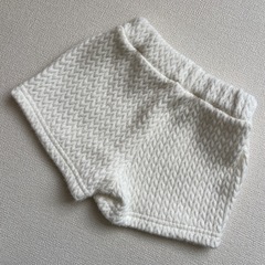 ohho. ホワイトニットパンツ Sの画像