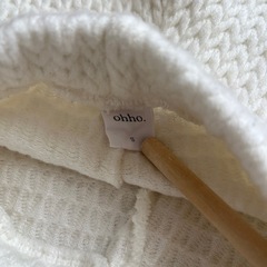 ohho. ホワイトニットパンツ Sの画像