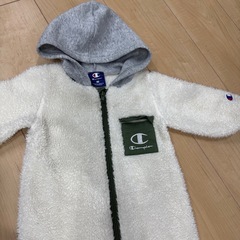 Champion チャンピオン ロンパース アウター モコモコ 80cmの画像